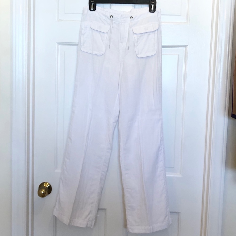 Girls Ralph Lauren Loose Cotton Pants White Size 16